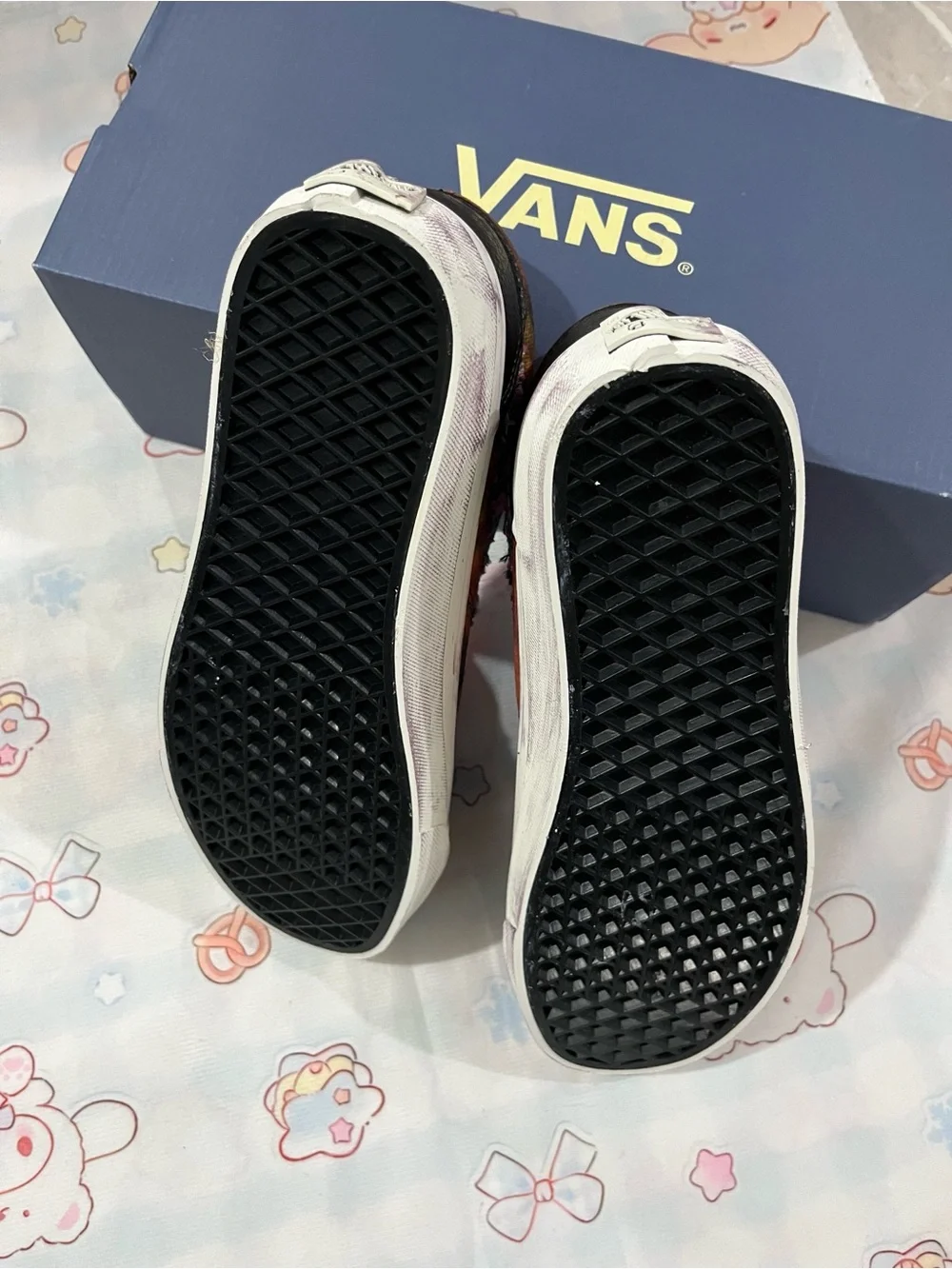 Vans Multicolor Patchwork Low Top Sneakers with Black Toe